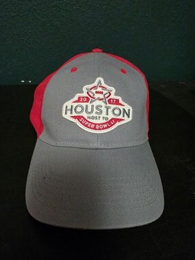 Houston Super Bowl LI 2017 Gray & Red Baseball Cap